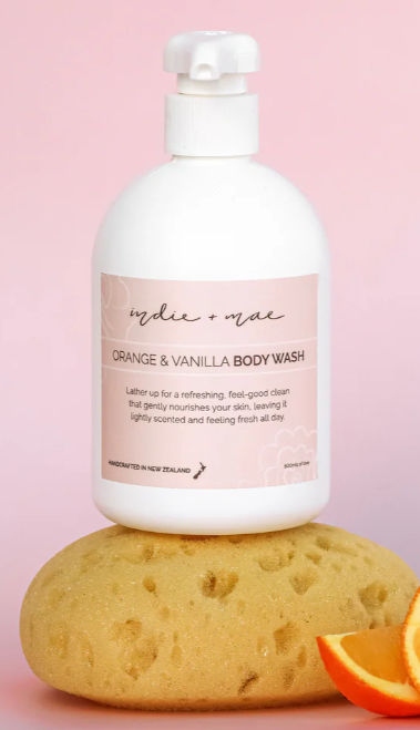 Indie + Mae Orange & Vanilla Body Wash 500ml